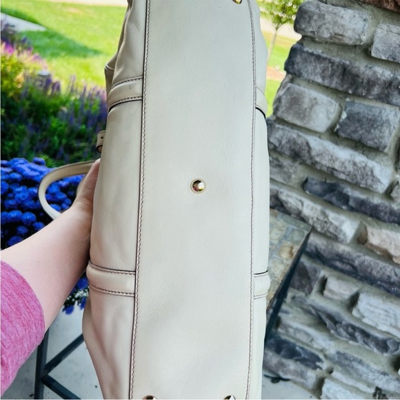 Gucci Britt Medium Ivory Calfskin Leather Boston Satchel Handbag - Picture 6 of 12